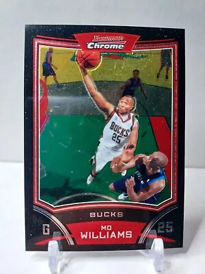 2008-09 Bowman Chrome Basketball Card #43 Mo Williams Milwaukee Bucks  • $1.69