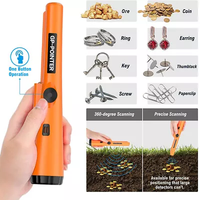 Pro Metal Detector HandHeld Pinpointer Pointer Probe Sensitive Tester Waterproof • $21.98