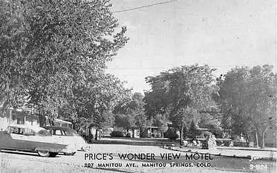 Manitou Springs Colorado Prices Wonder View Motel Vintage Postcard K55679 • $9