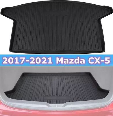 Black TPO Trunk Liner Cargo Mats For Mazda CX-5 2017-2021 All Weather Safe • $39.25