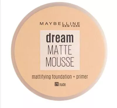 Maybelline Dream Matte Mousse Mattifying Foundation + Primer *Choose Your Shade* • $18.94