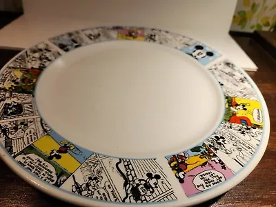 Disney Mickey Mouse Comic Strip 12 Inch Plate Gibson  • $18