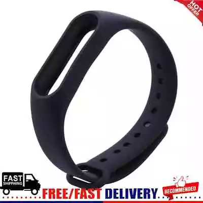 Replacement Wrist Strap Smart Bracelet Band For Xiaomi Mi Band 2 (Black) • £3.95