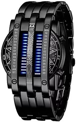 Reloj Binario Matrix Para Hombre Pulsera Digital Electrónico Impermeable Con LED • $36.99