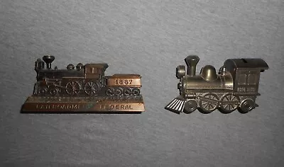Vintage Locomotive/Train Coin/Piggy Bank LOT - INDIANAPOLIS - LOTS OF PHOTOS • $50