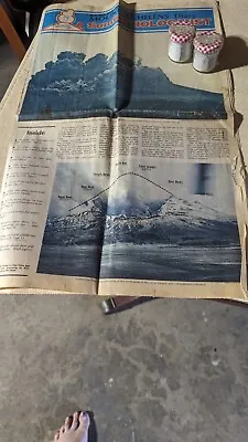 Newspaper From 1980 Mt. St  Helens Eruption & 2 Bottles Of  Ash • $49.99