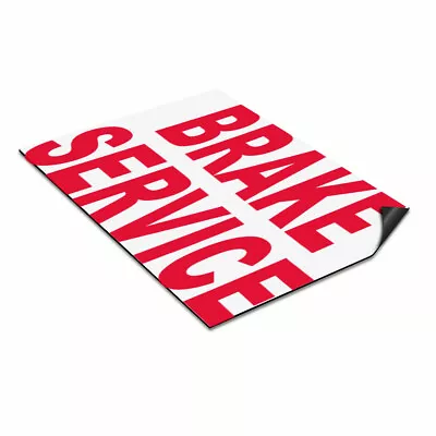 Car Magnet Set Of 2 Brake Service Red Auto Car Repair Shop B Industrial Sign • $31.99