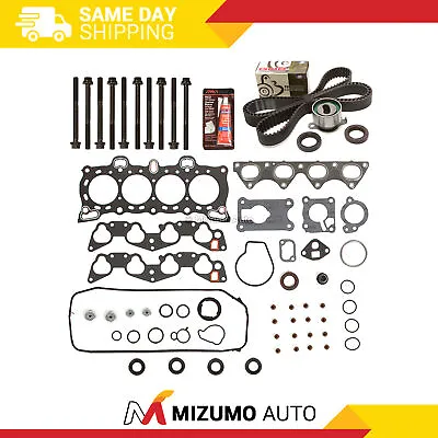 Head Gasket Set Timing Belt Kit Fit 88-91 Honda Civic D15B1 D15B2 D15B6 D15B7 • $114.95