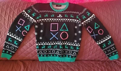 PlayStation Geeknet Holiday Ugly Christmas Sweater Size Small PS4 PS5 Pre-owned  • $24.99