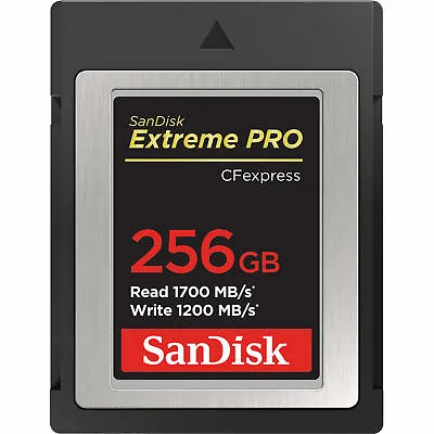 $807.45 • Buy Sandisk Extreme Pro 256gb 1700mb/s Type B CFexpress Card