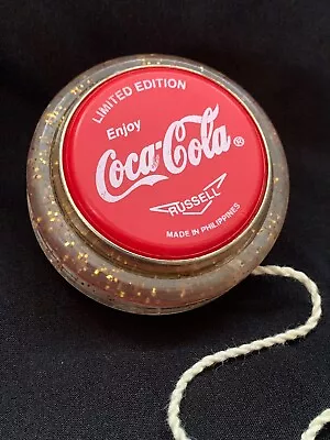 VINTAGE Russell Coca Cola YoYo LIMITED EDITION Gold Glitter Coke Yo Yo RARE • $49.99