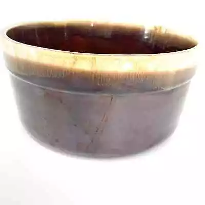 Vintage McCoy Brown Drip Glaze Souffle Dish 0144 • $40