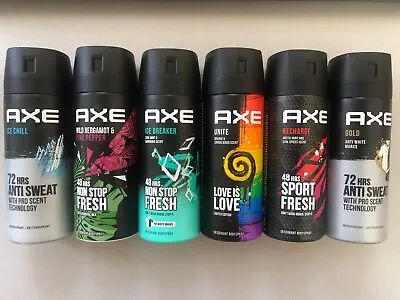 £29.99 • Buy 6 X AXE / LYNX Deodorant Body Spray Men's Fragrance (RARE) Brand New 150ml