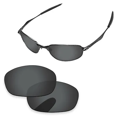 $11.23 • Buy PapaViva Black Polarized Replacement Lenses For-Oakley Big Square Wire Sunglass