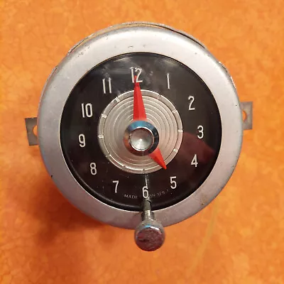 $45 • Buy Vintage 1950s Car Dash Gauge Clock Chevy =Untested!