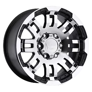 1 New Vision 17X8.5 5x5 5x127 25 Gloss Black Machined Face Warrior Wheel/Rim • $155