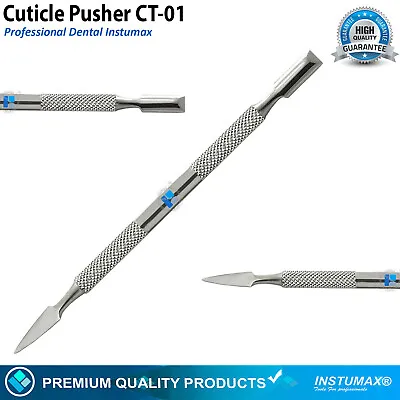 New CT-01 Cuticle Pusher Remover Nail Cleaner Manicure Pedicure Tool Steel 5.5  • $6.24
