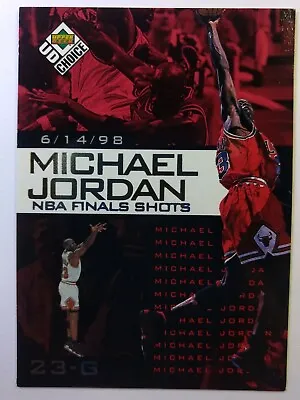 1998-99 Upper Deck UD Choice Preview NBA Finals Shots Michael Jordan #9 Bulls • $1.70