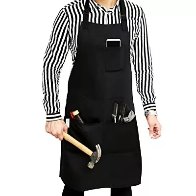Professional Grade Durable Extra Large XXL Men/Women Aprons For Cooking BBQ W... • $26.09