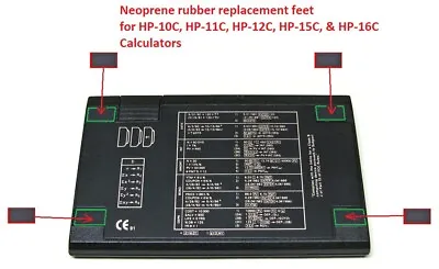 New Neoprene Rubber Feet For HP-10C HP-11C HP-12C HP-15C HP-16C Calculators • $5.25