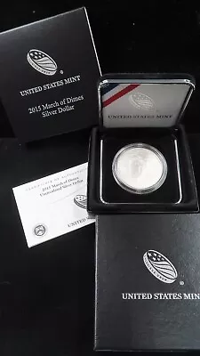 2015 March Of Dimes Commemorative Uncirculated Silver Dollar W/Box & COA • $39.99