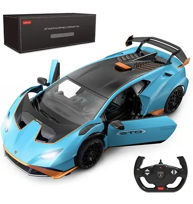 Rastar Lamborghini Huracan STO RC Car  Blue New 1/14 • £37.95