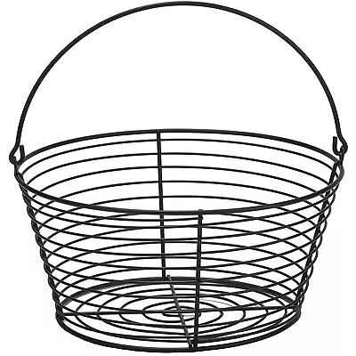 Little Giant Large Metal Wire Egg Basket For Collecting Chicken EggsBlack(Used) • $20.29