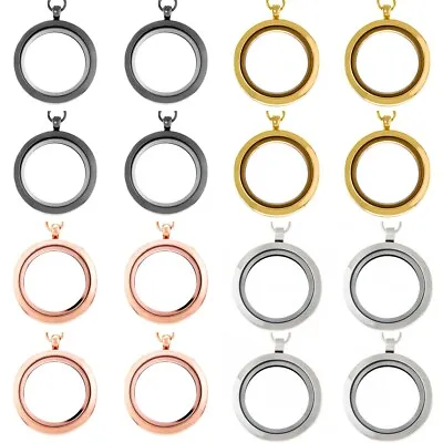 Four Pack Of Floating Lockets - Custom Jewlery Locket Charms At Wholesale Prices • $12.88