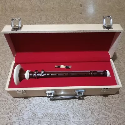 Scottish Rosewood Bombard Chanter Vintage Double Reeds Bombard Chanters And Case • $41.42