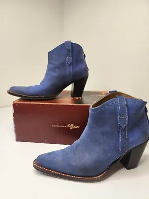 RM Williams Leather Boots Women’s Hampton Denim Blue Sz 9 • $260