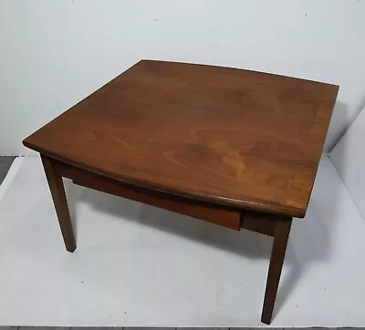 Vintage Mid Century Modern Distinctive Furniture Stanley Walnut Wood End Table A • $360