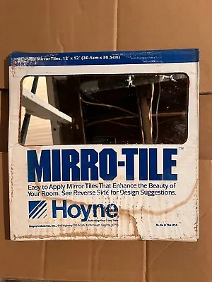 VINTAGE Hoyne Mirro-Tile FULL BOXES 12 In. By 12 In. Plate Glass Mirror Tiles • $20