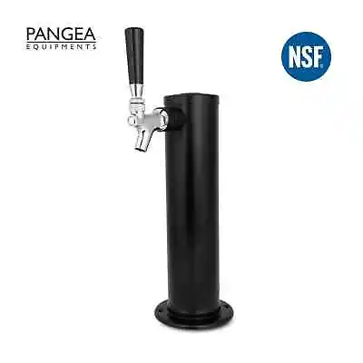 Single Tap/Font Stainless Steel BLACK Craft Beer Tower NSF Approved • $53.90