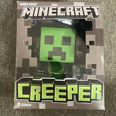 New Mojang Minecraft Creeper With Diamond Block Vinyl Figure 6  New In Box • $23.05