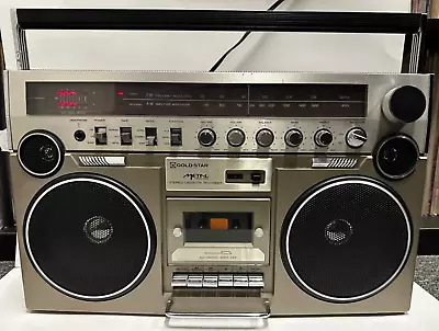 Goldstar Boombox Stereo Cassette Recorder TSR-641 Tested And Works Vintage • $200