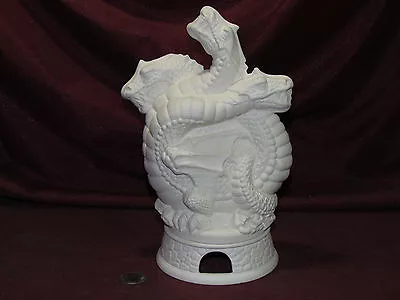 Ceramic Bisque 3 Headed Dragon Smoker Incense Ready To Paint Unpainted U-Paint • $19.99