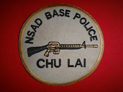 US Naval Support Activity Da Nang NSAD BASE POLICE - CHU LAI Vietnam War Patch • $10.03