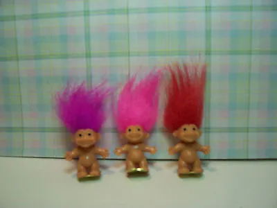 THREE MINI / MINIATURE TROLLS  - 1  Russ Troll Dolls - NEW • $12.95