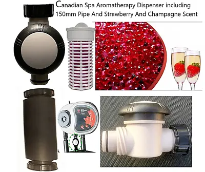 Canadian Spa Aromatherapy Fragrance Strawberries & Champagne + Dispenser Kit New • £17.99