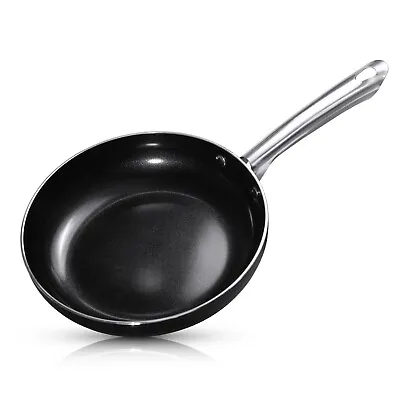 £16.99 • Buy Frying Pan Non Stick 24cm Oven Proof Ceramic Marble Coated Skillet Induction