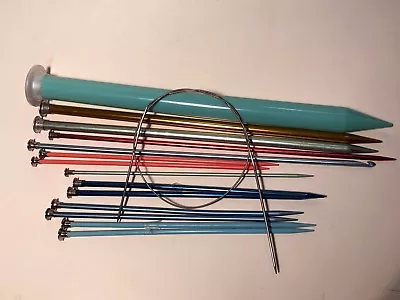 Vintage 15 Crochet Knitting Afghan Needles Hooks (See Description & Pictures) • $14.99