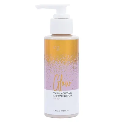 Shimmer Lotion Cupcake Vanilla   For Her Sex Attractant Sparkling Gold 4 Oz • $14.99