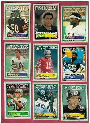 1983 Topps Football  Complete Set Of 396 Cards - Marcus Allen Rookie   Nrmt • $95