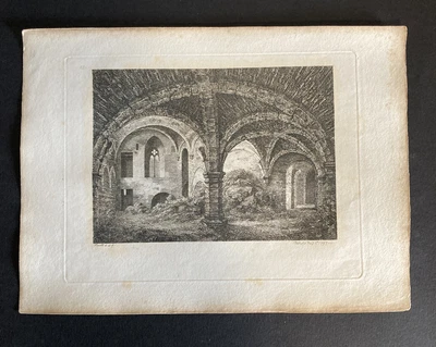 £5 • Buy Etching By Samuel Howitt BUILDING 1797
