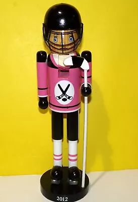 14  Pink Girl Ice Hockey Player Nutcracker 2012 Threshold Target Pink And Black • $41.63