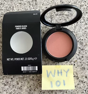 MAC Cosmetics Powder Blush: MELBA (Coral Peach Matte) 6g/.21oz FULL SIZE; RET$25 • $16.99