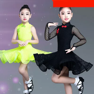 £21.85 • Buy Kid Girls Latin Rumba Samba Dance Dress Ballroom Costume Competition Dancewear