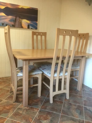 £100 • Buy Dining Table And Chairs Modern Mackintosh Arts And Crafts Style Local Delivery