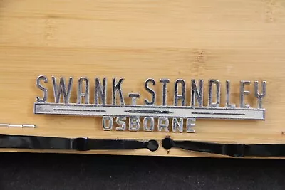 Vintage Car Auto Dealer Script Emblem AD Osborne Swank Standley • $30