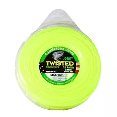 Maxpower 338813 Premium Twisted Trimmer Line 0.080-Inch Diameter 280-Foot   • $23.80